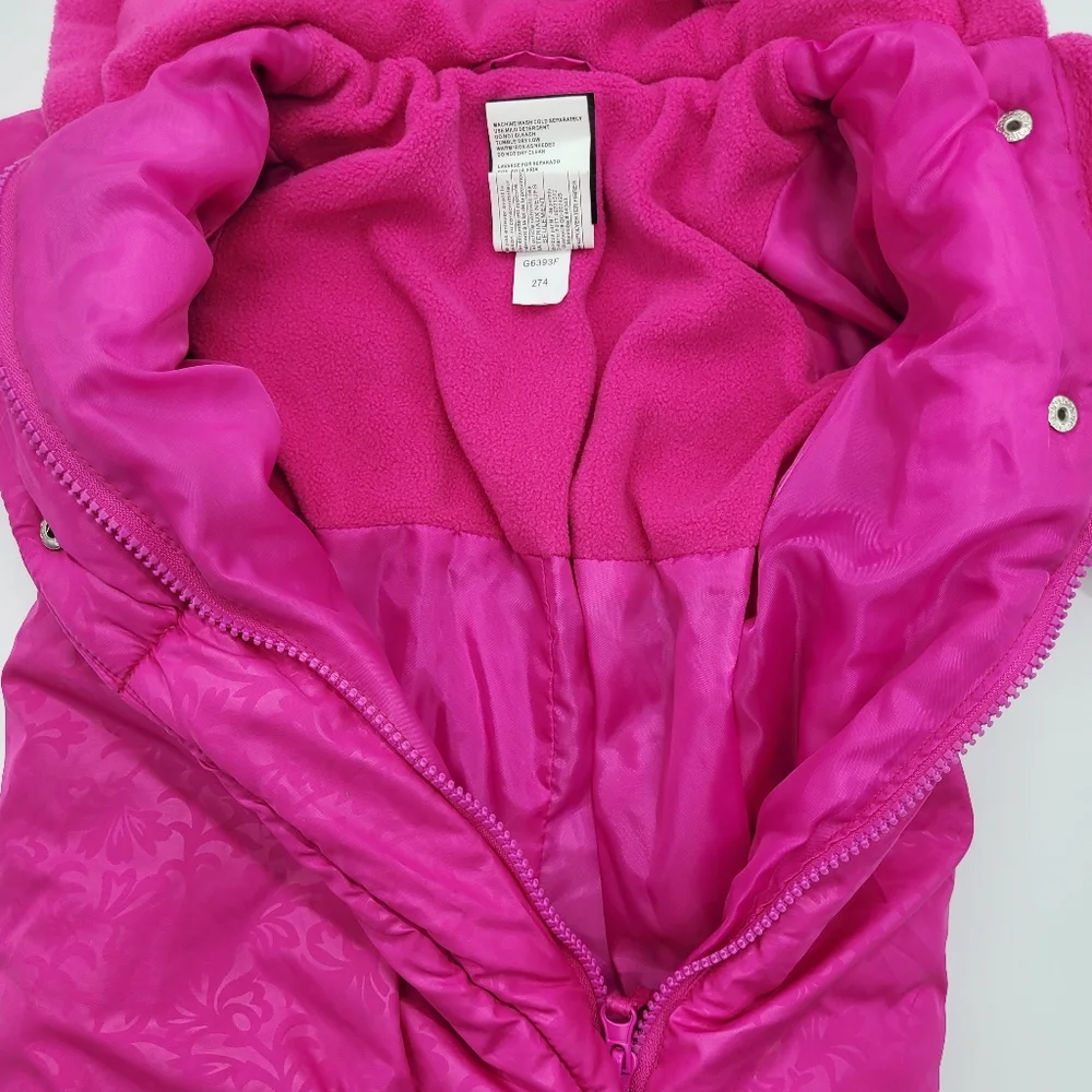1881 S. Rothschild Snowsuit Pram Suit One Piece Magenta Pink Outerwear 3-6mo NEW